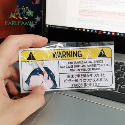 Panties Warning Slap stickers