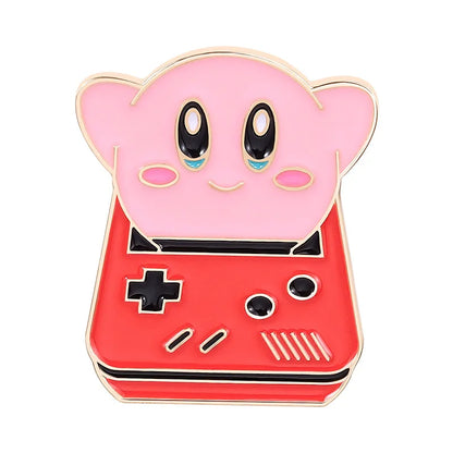 Pink Anime Metal Pins