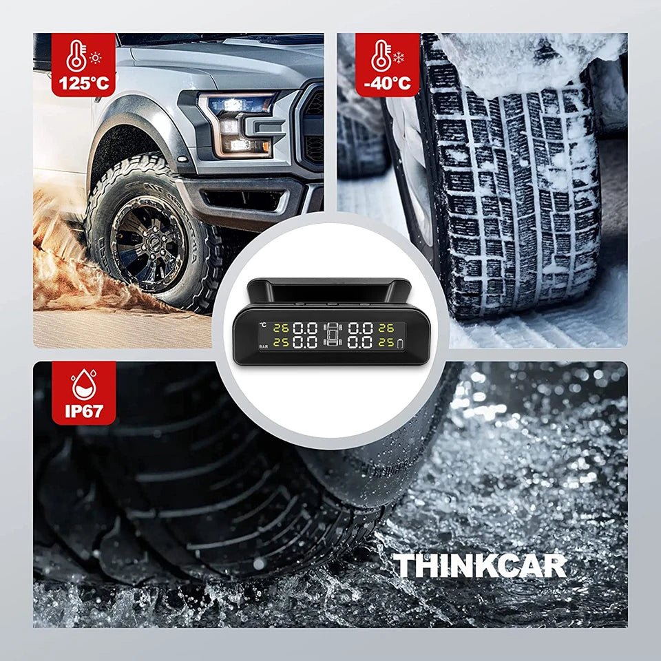 Smart TPMS Tire Pressure Alarm Monitor System